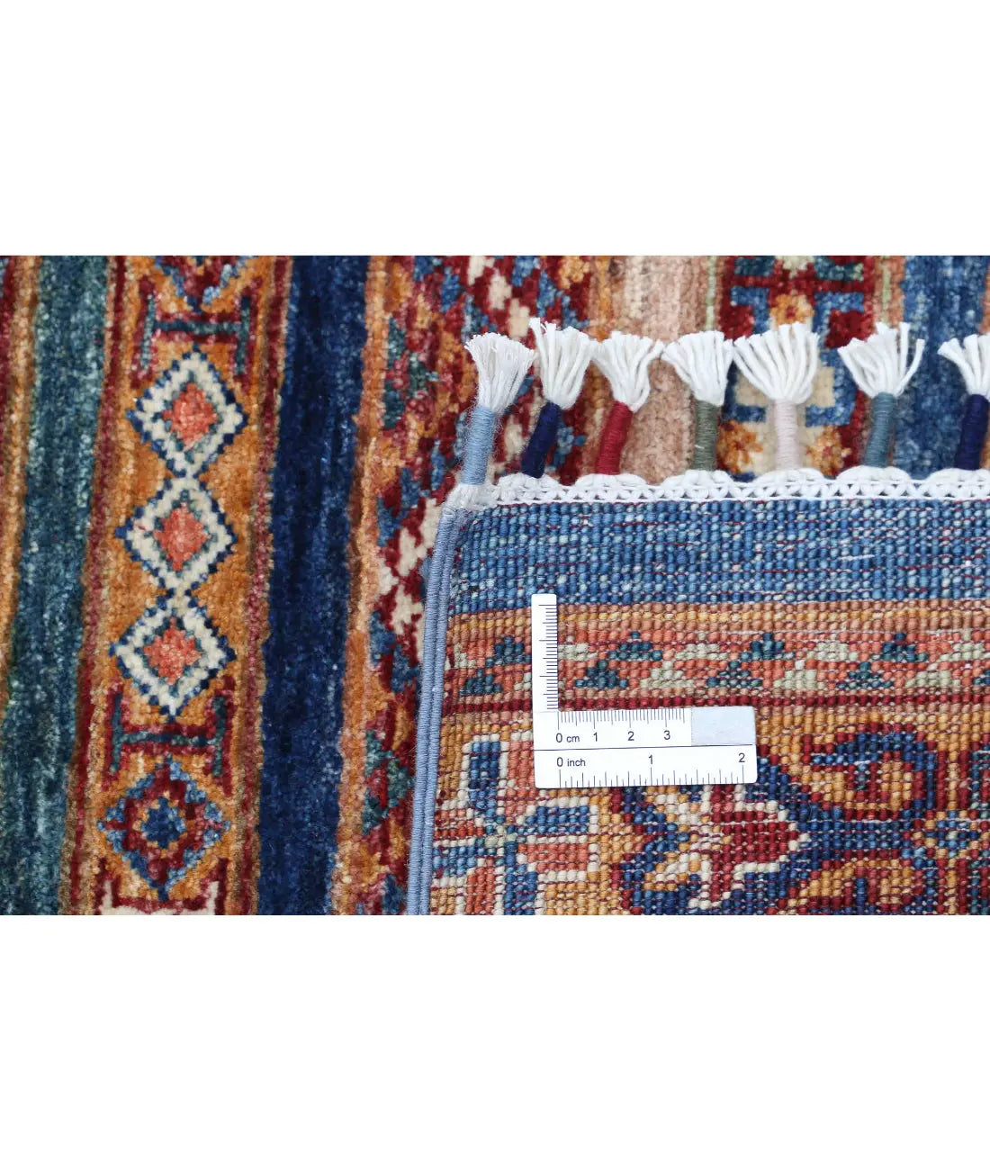 Hand Knotted Khurjeen Wool Rug - 4'10'' x 6'2''