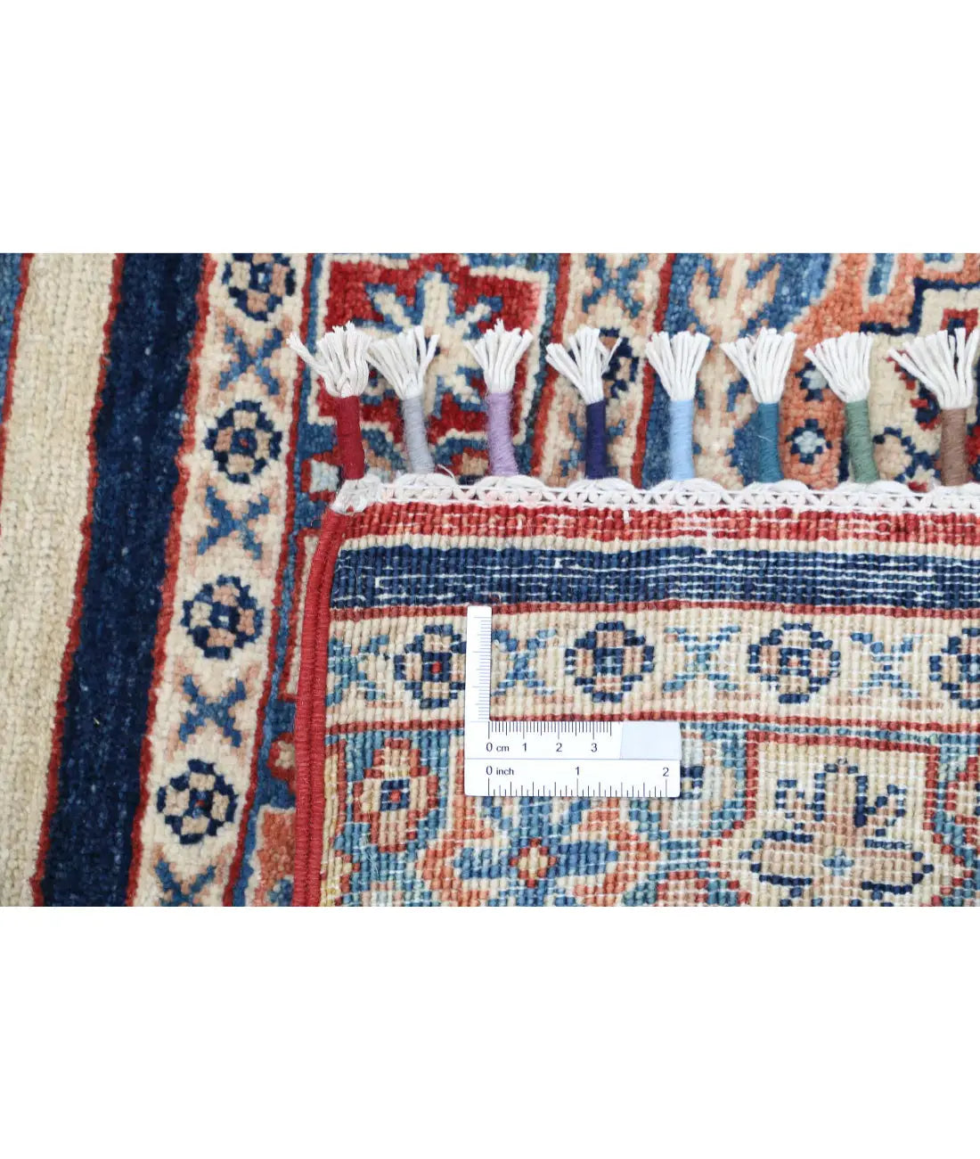 Hand Knotted Khurjeen Wool Rug - 5'4'' x 7'9''