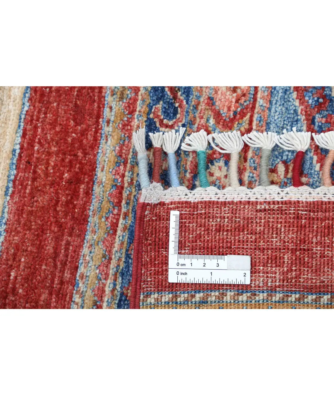 Hand Knotted Khurjeen Wool Rug - 5'6'' x 8'0''