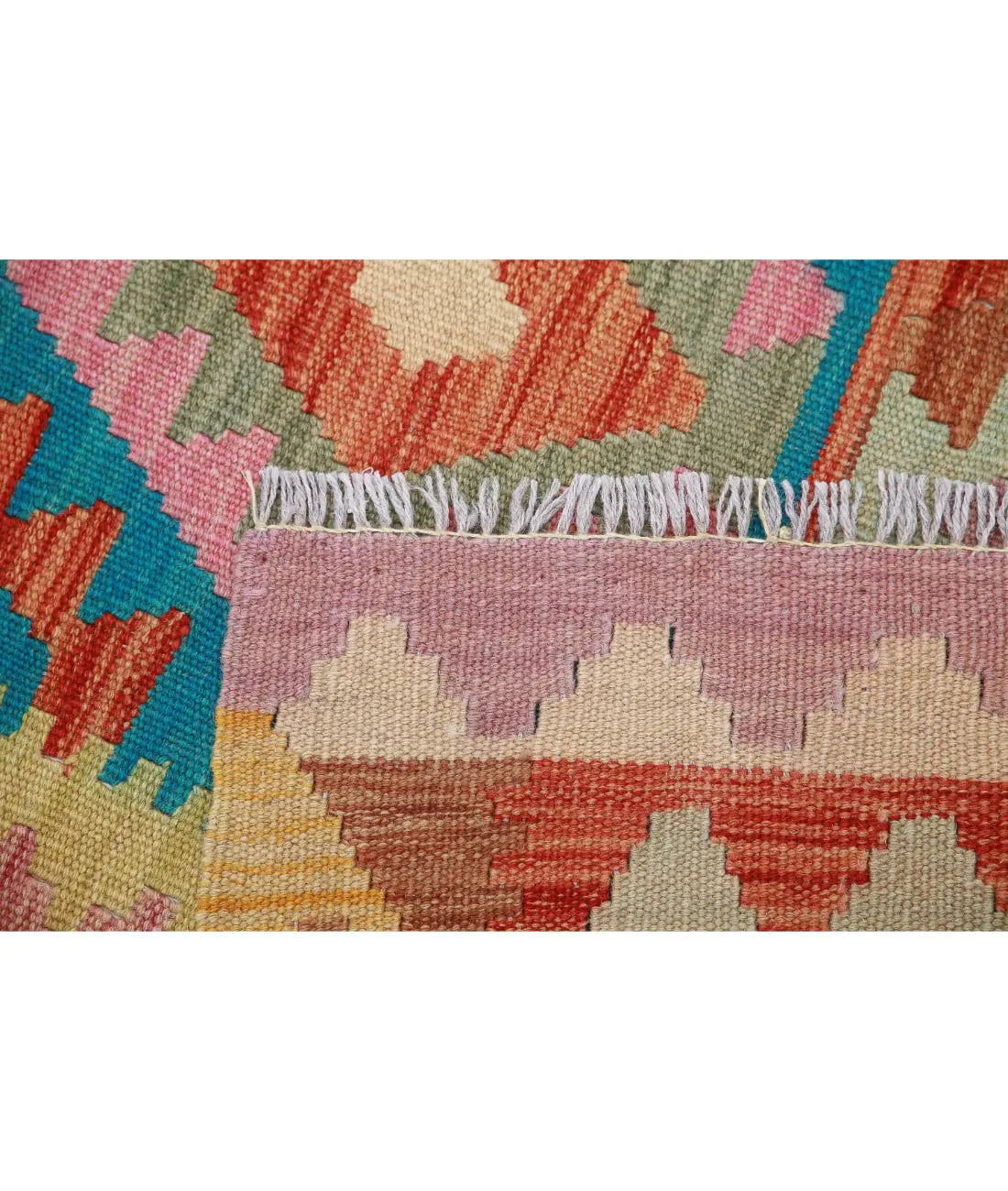 Hand Woven Maimana Kilim Wool Kilim Rug - 4'10'' x 6'6''