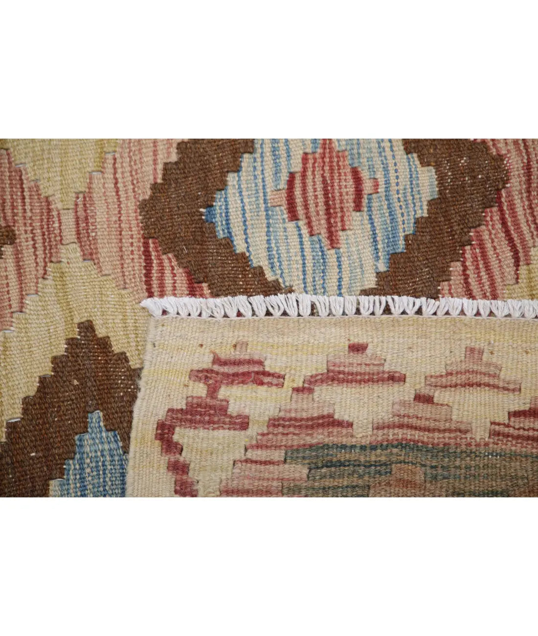 Hand Woven Maimana Kilim Wool Kilim Rug - 4'10'' x 7'9''