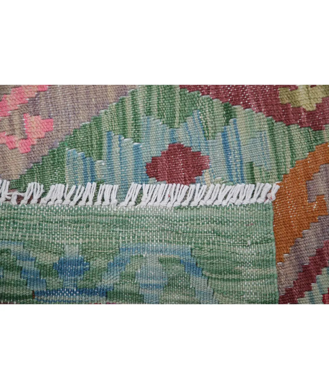 Hand Woven Maimana Kilim Wool Kilim Rug - 4'11'' x 6'4''