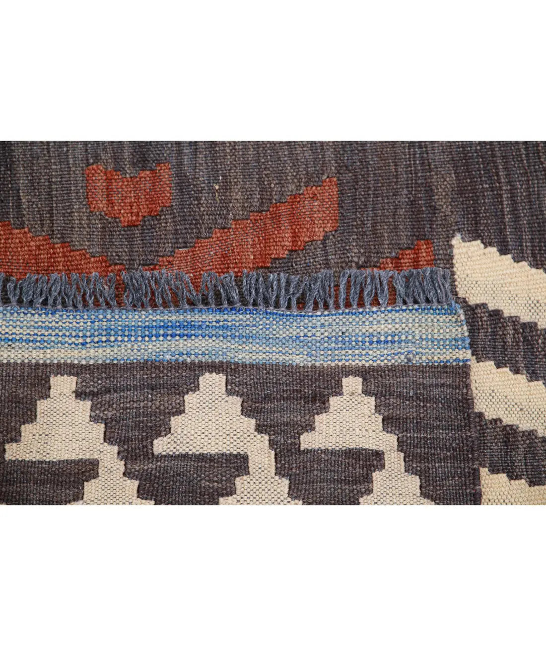 Hand Woven Maimana Kilim Wool Kilim Rug - 4'9'' x 6'6''