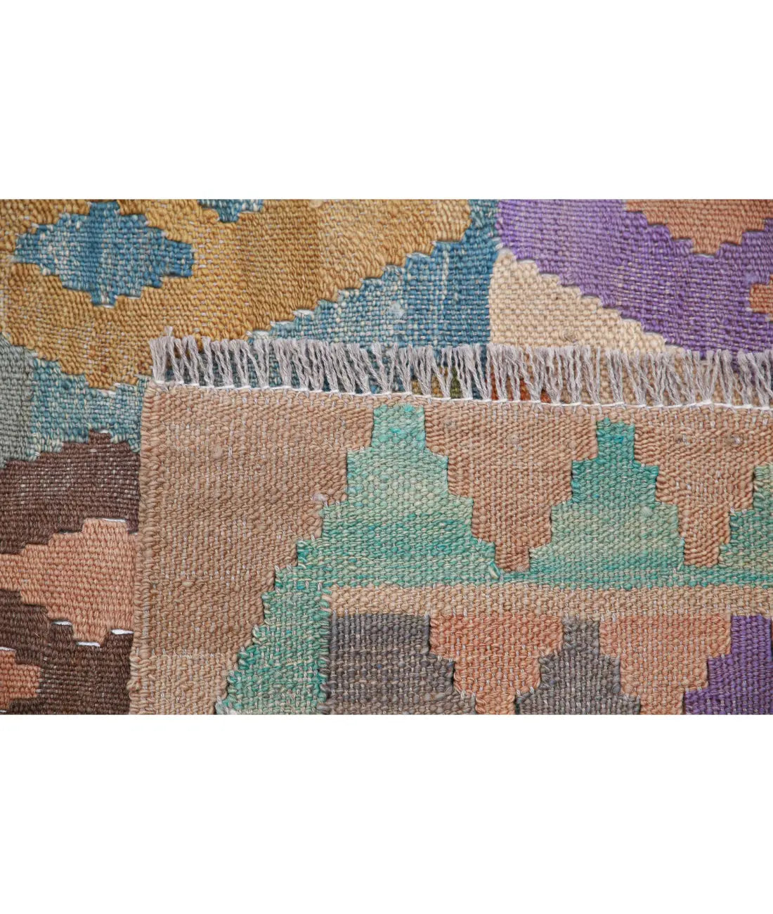 Hand Woven Maimana Kilim Wool Kilim Rug - 5'10'' x 7'5''