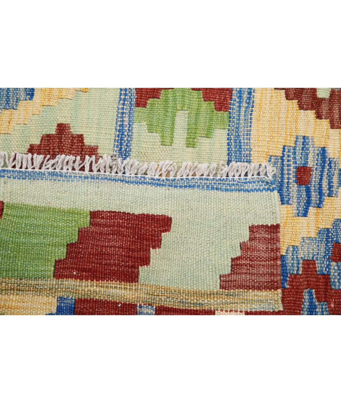 Hand Woven Maimana Kilim Wool Kilim Rug - 5'8'' x 7'9''