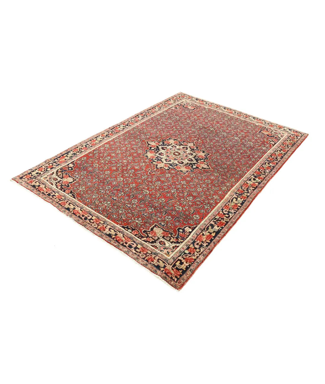 Hand Knotted Masterpiece Persian Bijar Wool Rug - 4'6'' x 6'5'' - Arteverk Rugs Area rug