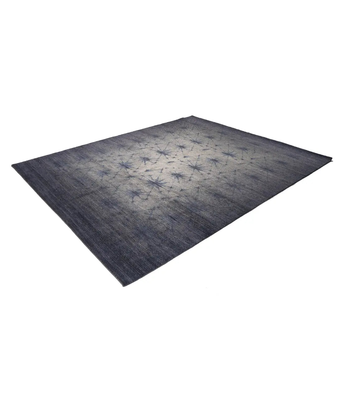 Hand Knotted Modern Abstract Wool Silk Rug - 7'11'' x 9'8'' Arteverk Arteverk Rugs