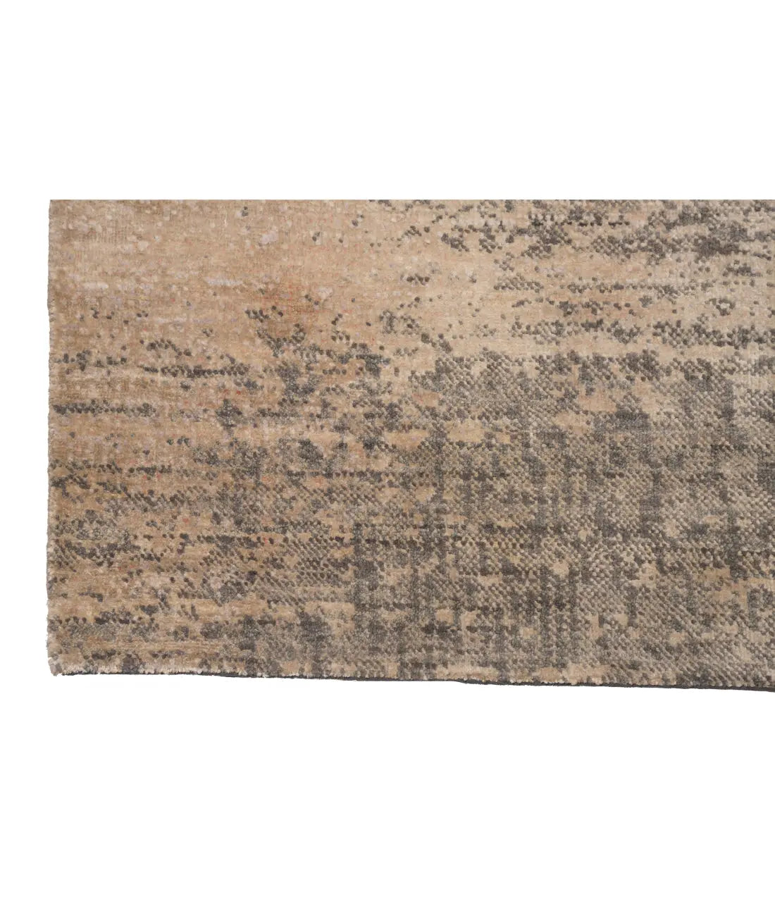 Hand Knotted Modern Abstract Wool Silk Rug - 9'0'' x 11'11'' Arteverk Arteverk Rugs