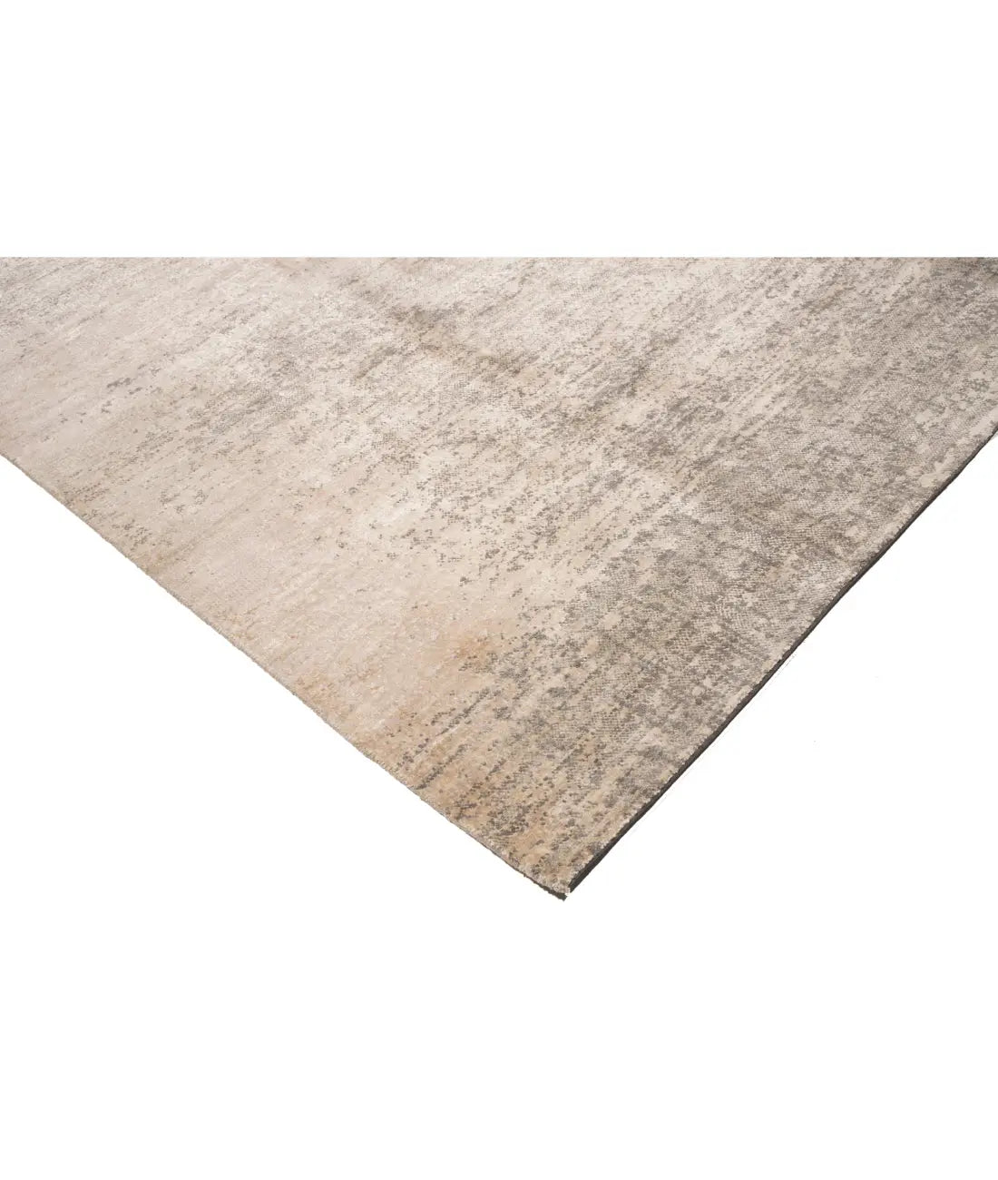 Hand Knotted Modern Abstract Wool Silk Rug - 9'0'' x 11'11'' Arteverk Arteverk Rugs