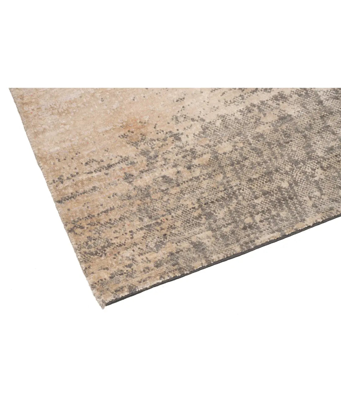 Hand Knotted Modern Abstract Wool Silk Rug - 9'0'' x 11'11'' Arteverk Arteverk Rugs