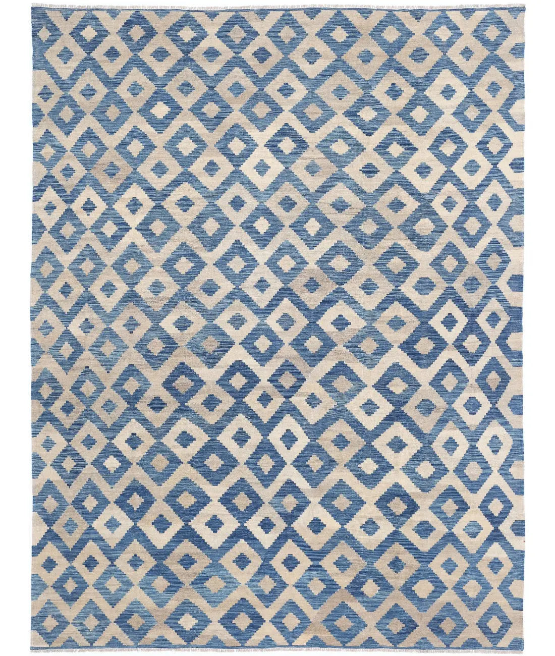 Hand Woven Modern Kilim Wool Kilim Rug - 7'11'' x 10'9''