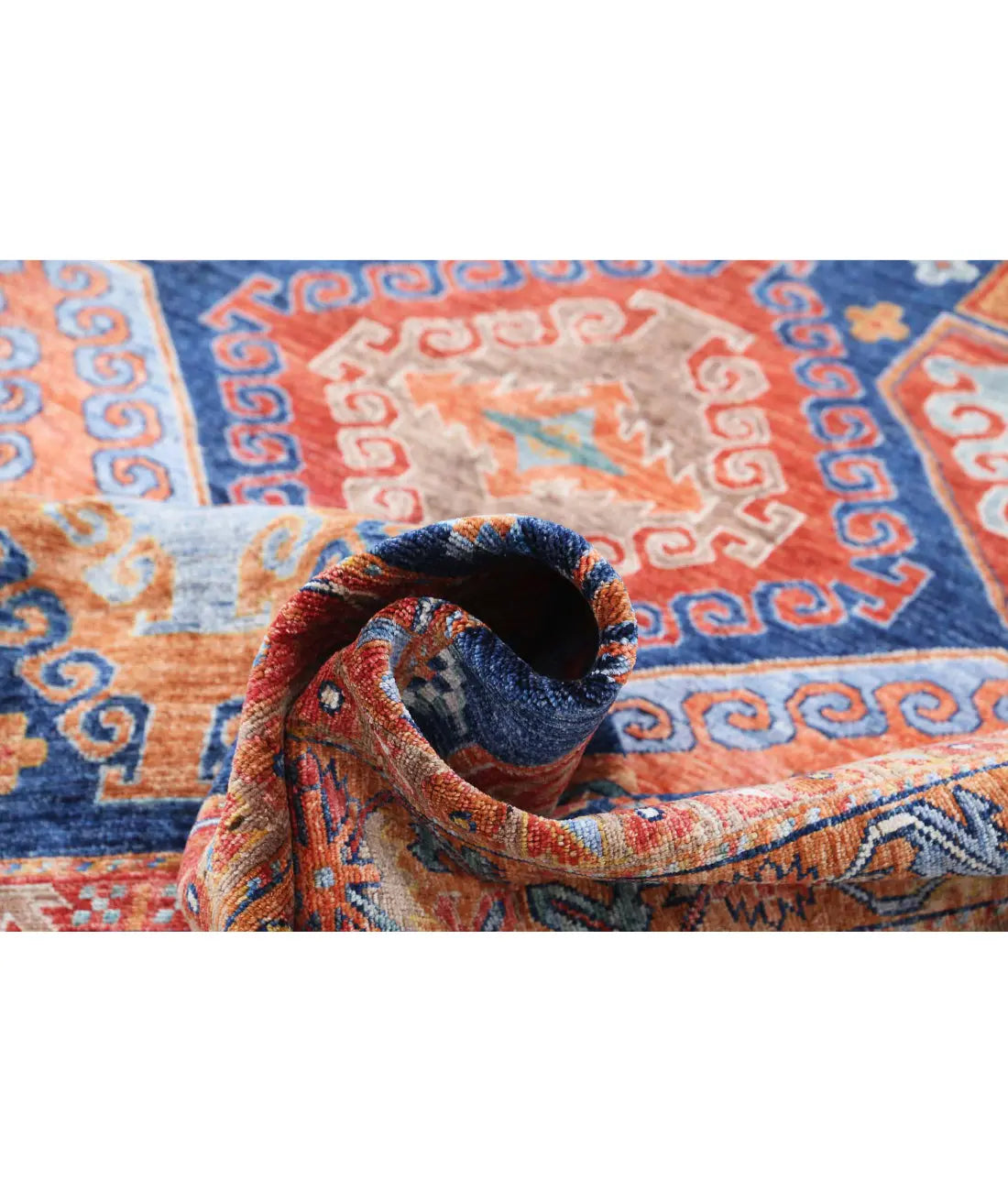 Hand Knotted Nomadic Caucasian Humna Wool Rug - 6'7'' x 9'0'' - Arteverk Rugs Area rug