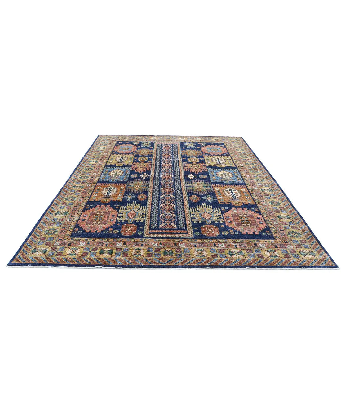 Hand Knotted Nomadic Caucasian Humna Wool Rug - 8'3'' x 10'8'' - Arteverk Rugs Area rug