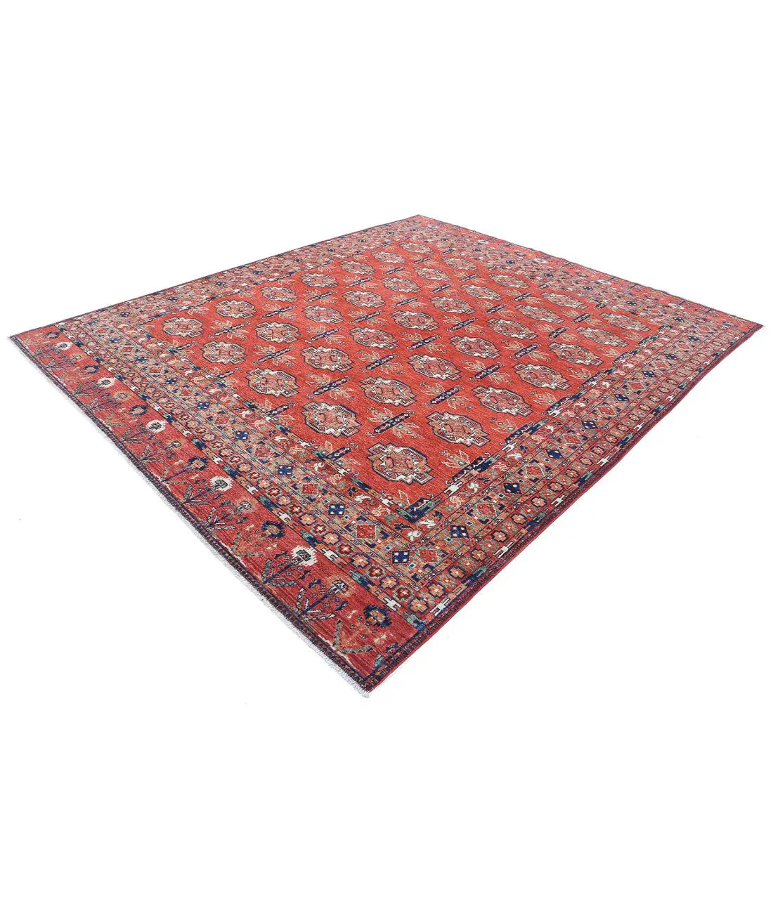 Hand Knotted Nomadic Caucasian Humna Wool Rug - 8'8'' x 10'3'' - Arteverk Rugs Area rug