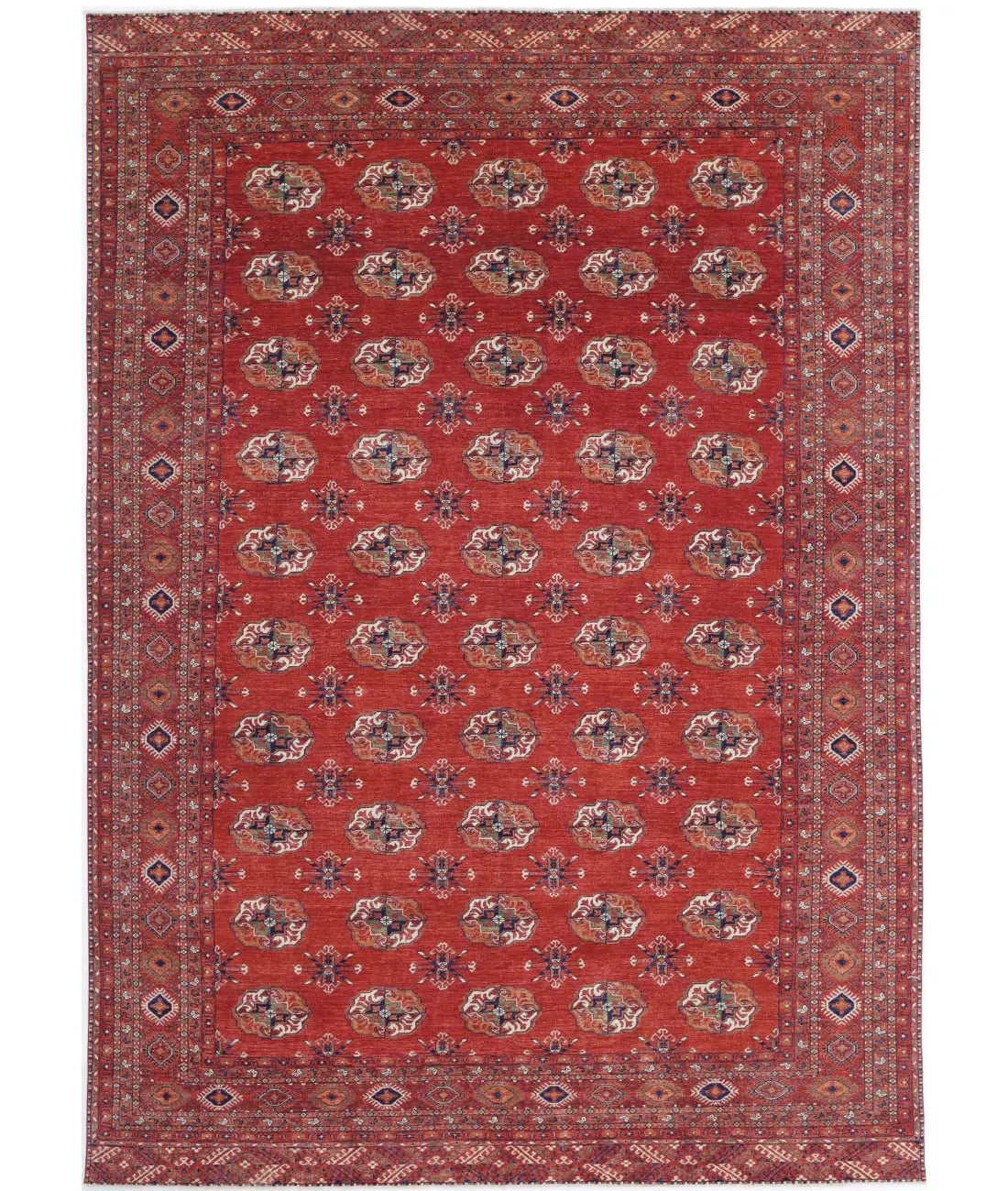 Hand Knotted Nomadic Caucasian Humna Wool Rug - 9&#39;10&#39;&#39; x 14&#39;3&#39;&#39; - Arteverk Rugs Area rug