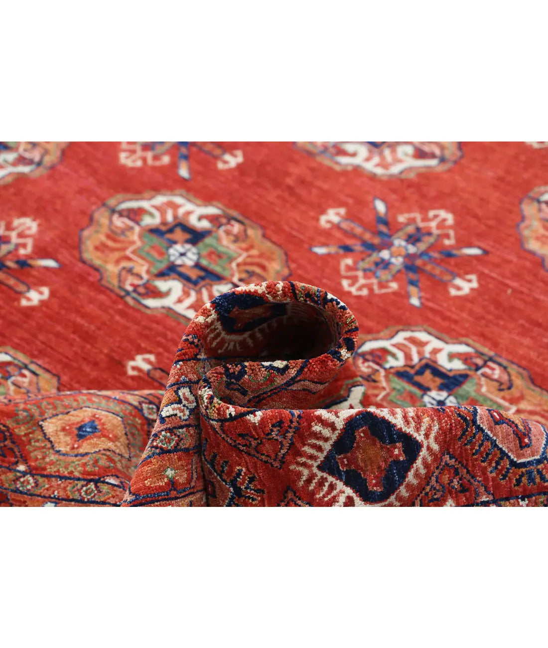 Hand Knotted Nomadic Caucasian Humna Wool Rug - 9'10'' x 14'3'' - Arteverk Rugs Area rug