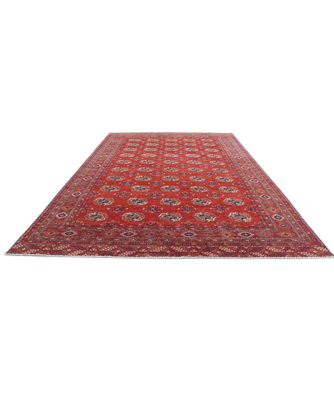 Hand Knotted Nomadic Caucasian Humna Wool Rug - 9'10'' x 14'3'' - Arteverk Rugs Area rug