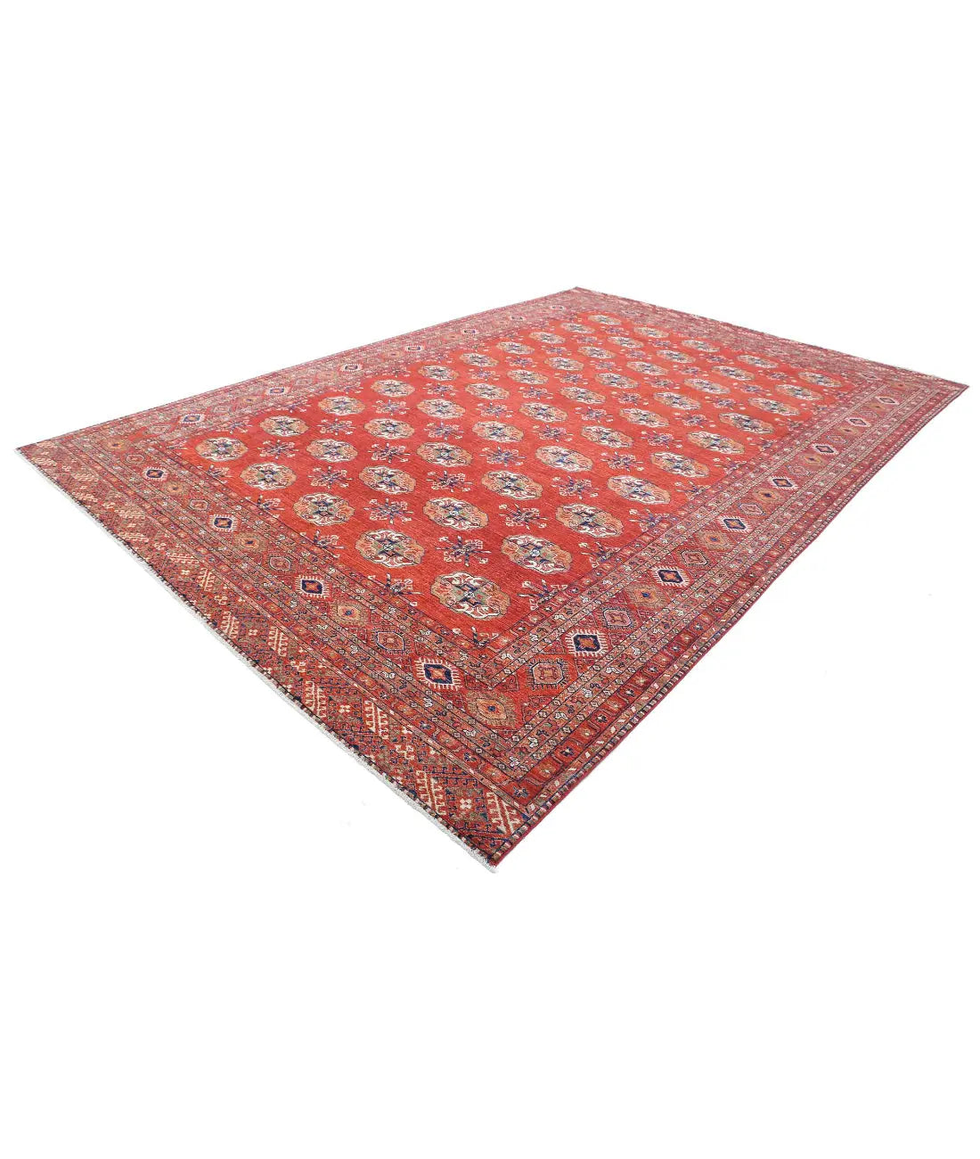 Hand Knotted Nomadic Caucasian Humna Wool Rug - 9'10'' x 14'3'' - Arteverk Rugs Area rug