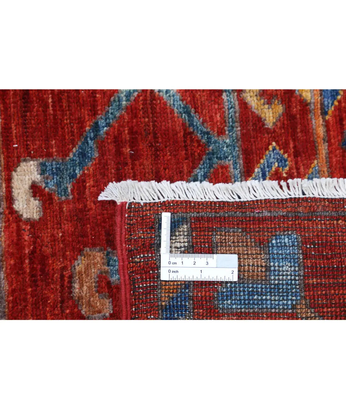 Hand Knotted Nomadic Caucasian Humna Wool Rug - 9'1'' x 10'10'' - Arteverk Rugs Area rug