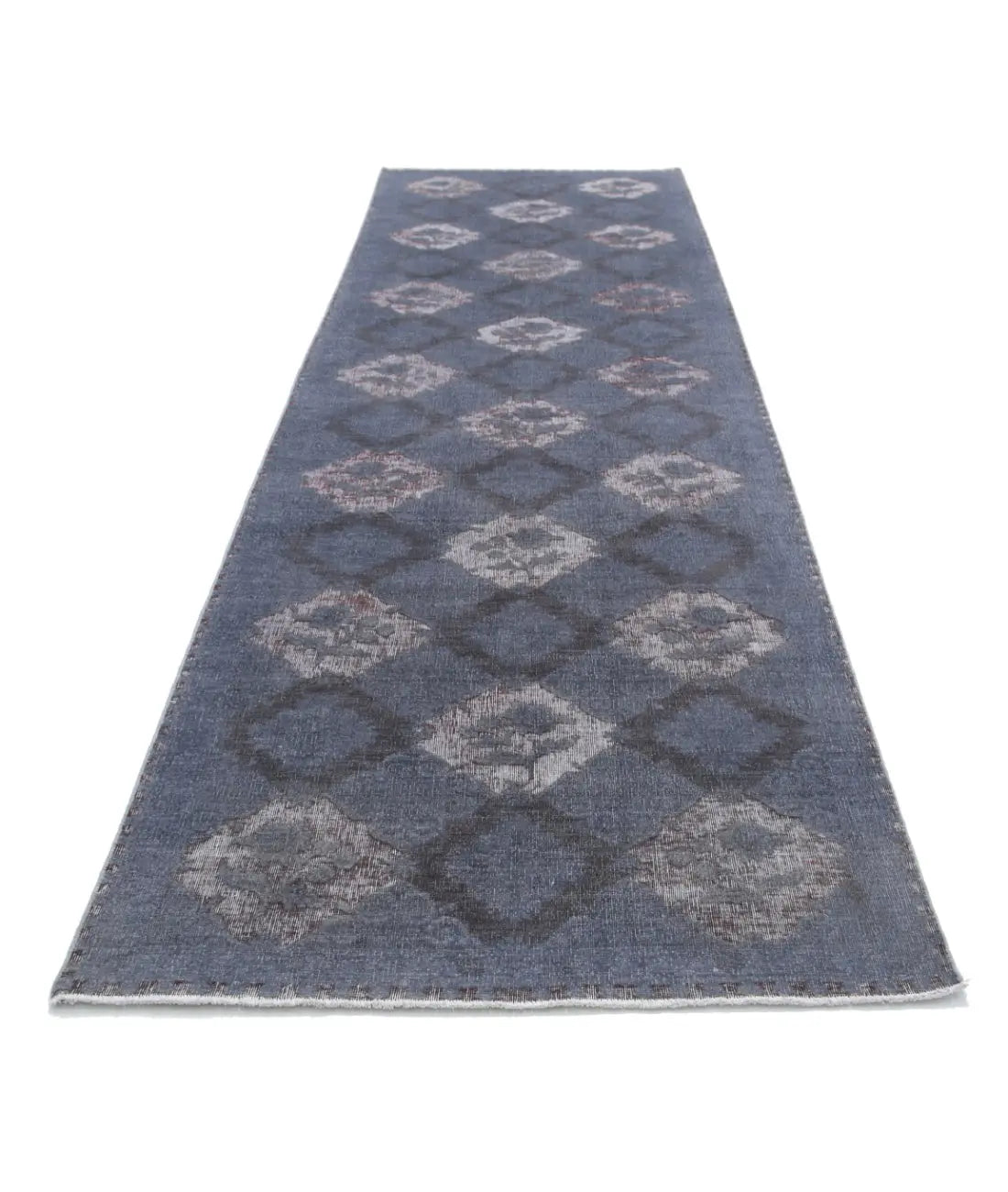 Tapis en laine d'onyx noué à la main - 4'0'' x 14'2''