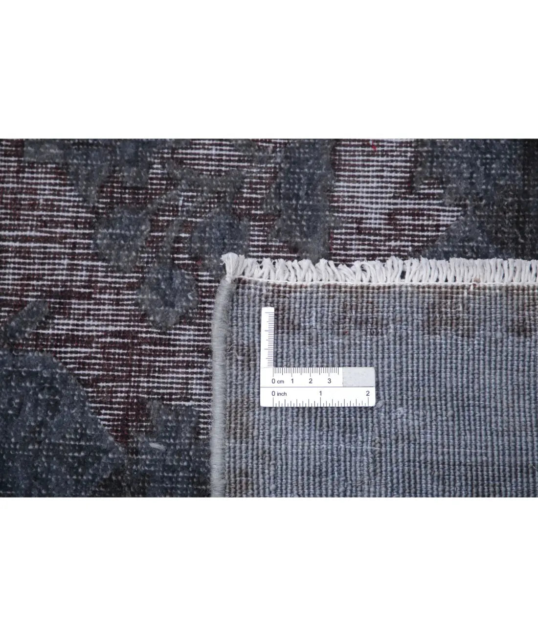 Tapis en laine d'onyx noué à la main - 4'0'' x 14'2''