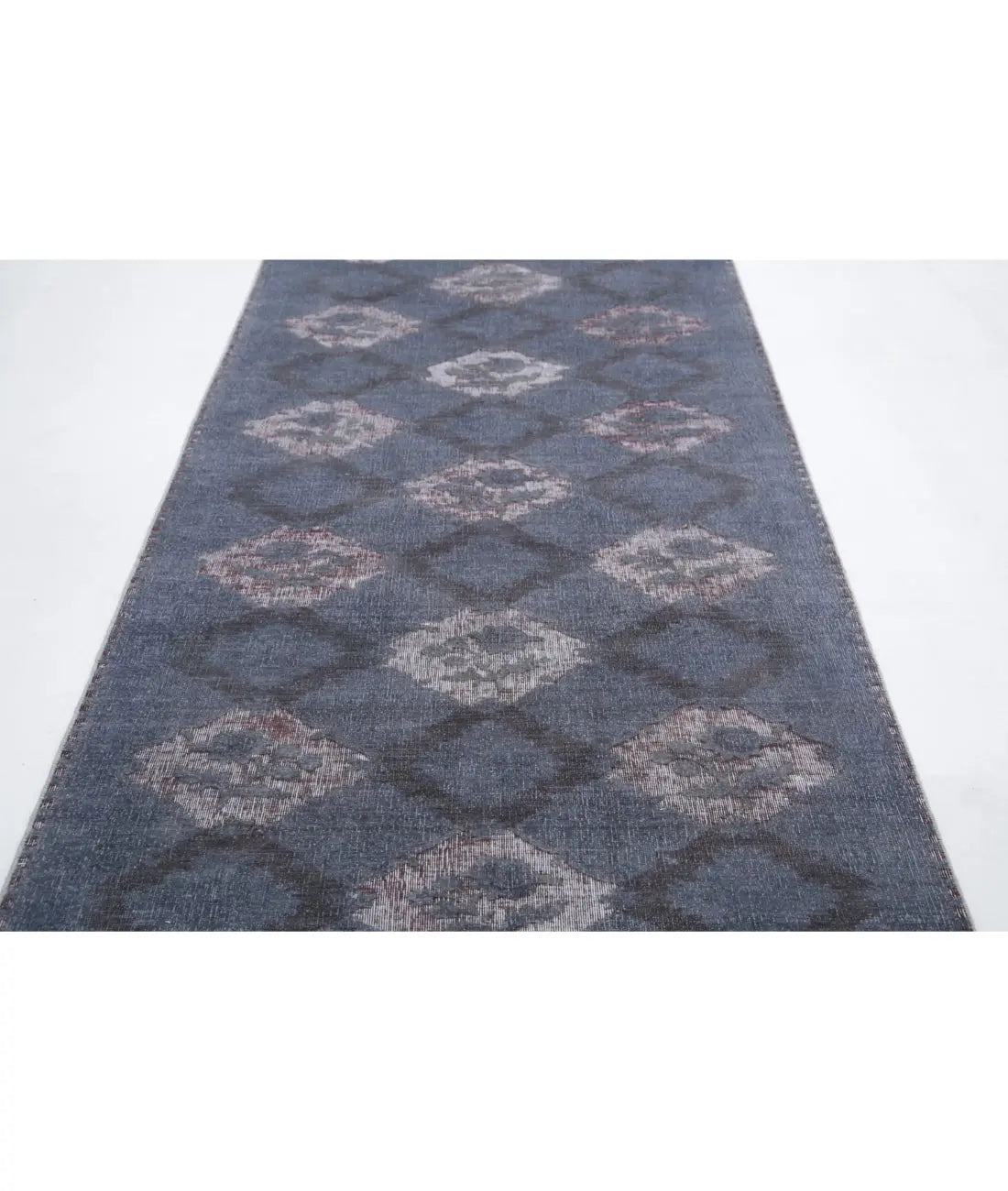 Tapis en laine d'onyx noué à la main - 4'0'' x 14'2''