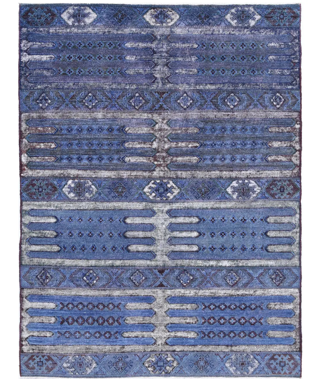 Hand Knotted Onyx Wool Rug - 4&#39;11&#39;&#39; x 6&#39;7&#39;&#39;