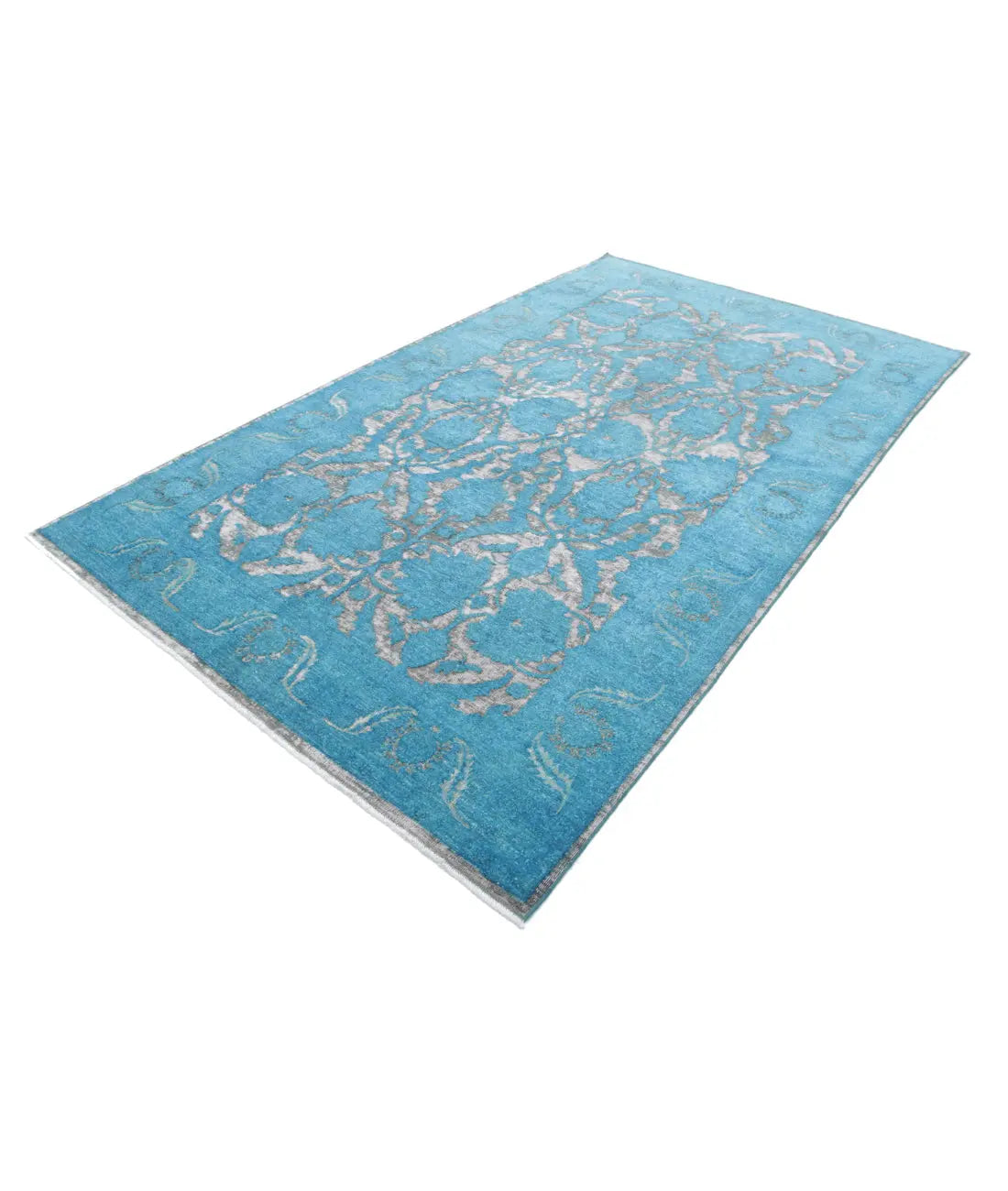 Hand Knotted Onyx Wool Rug - 5'10'' x 10'2''