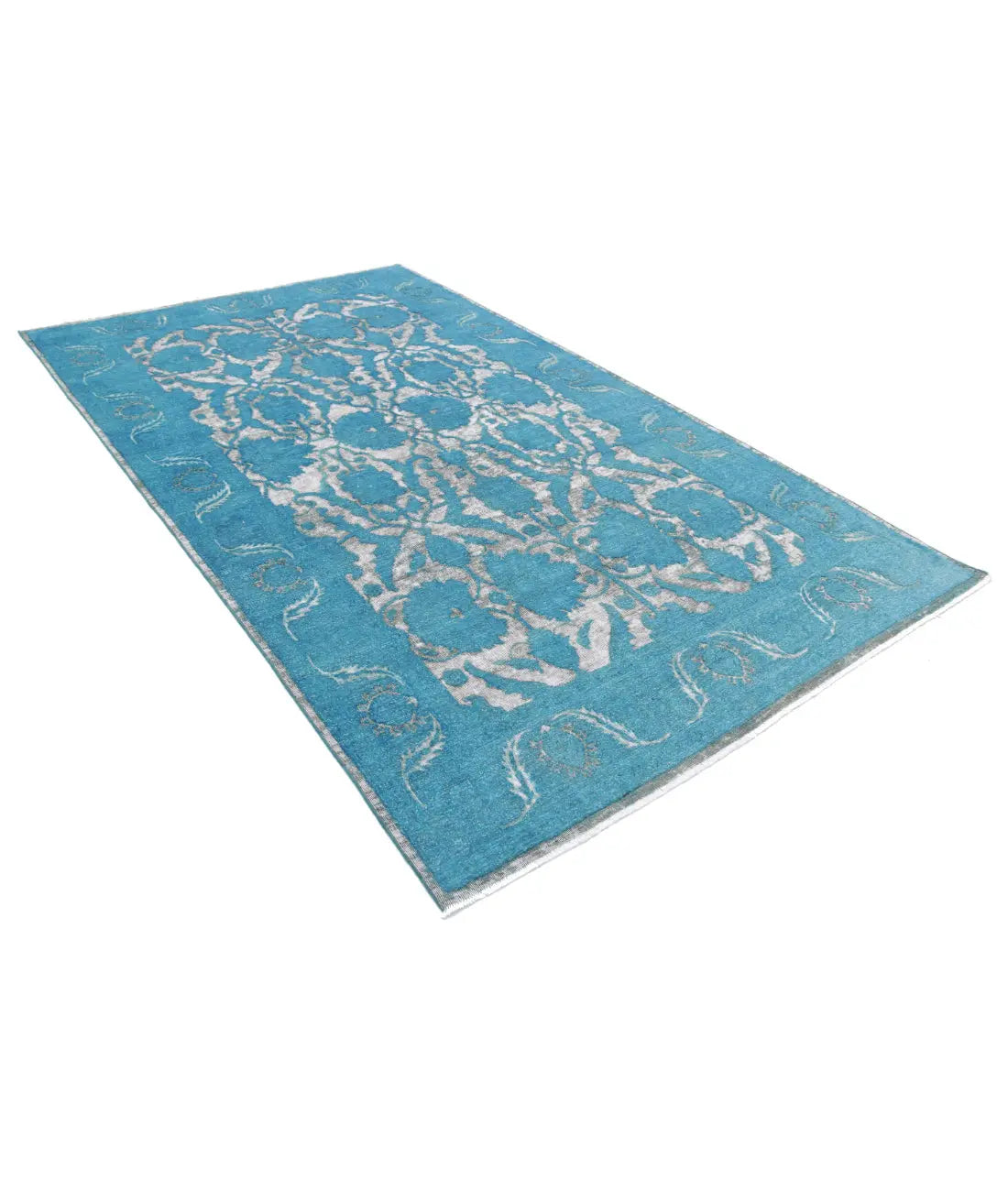 Hand Knotted Onyx Wool Rug - 5'10'' x 10'2''