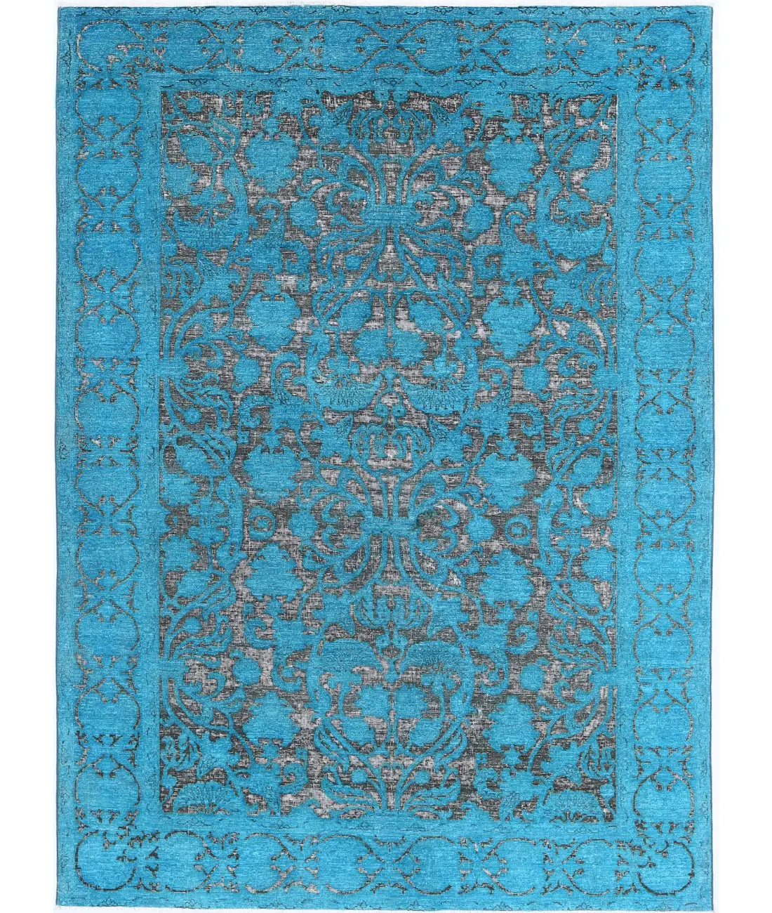 Tapis en laine d'onyx noué à la main - 5'10'' x 8'3''