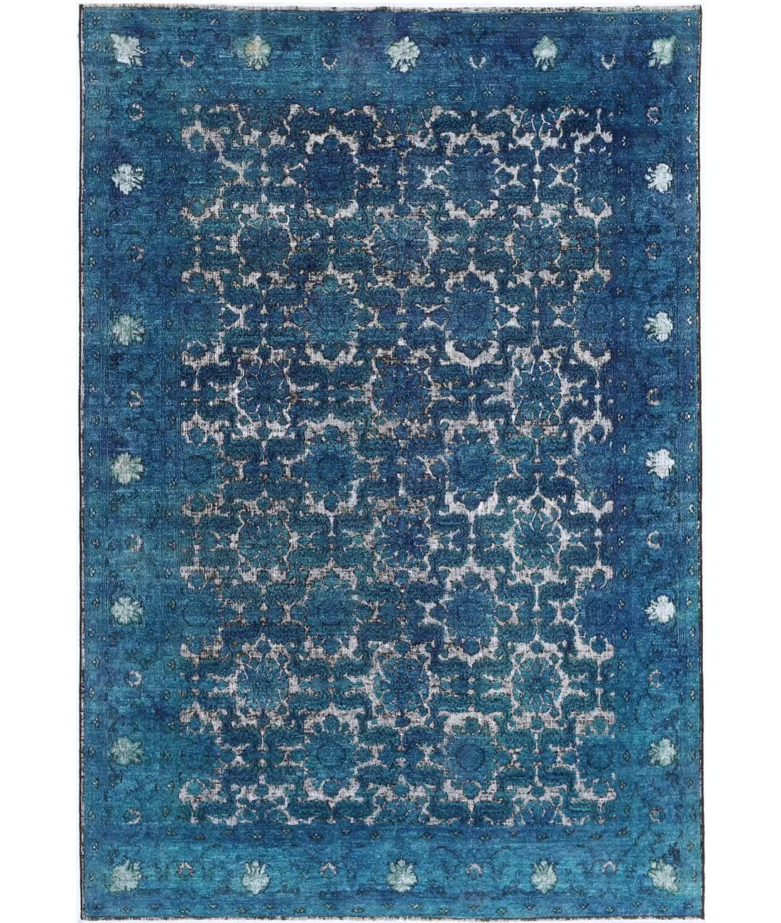 Hand Knotted Onyx Wool Rug - 5&#39;9&#39;&#39; x 8&#39;6&#39;&#39;