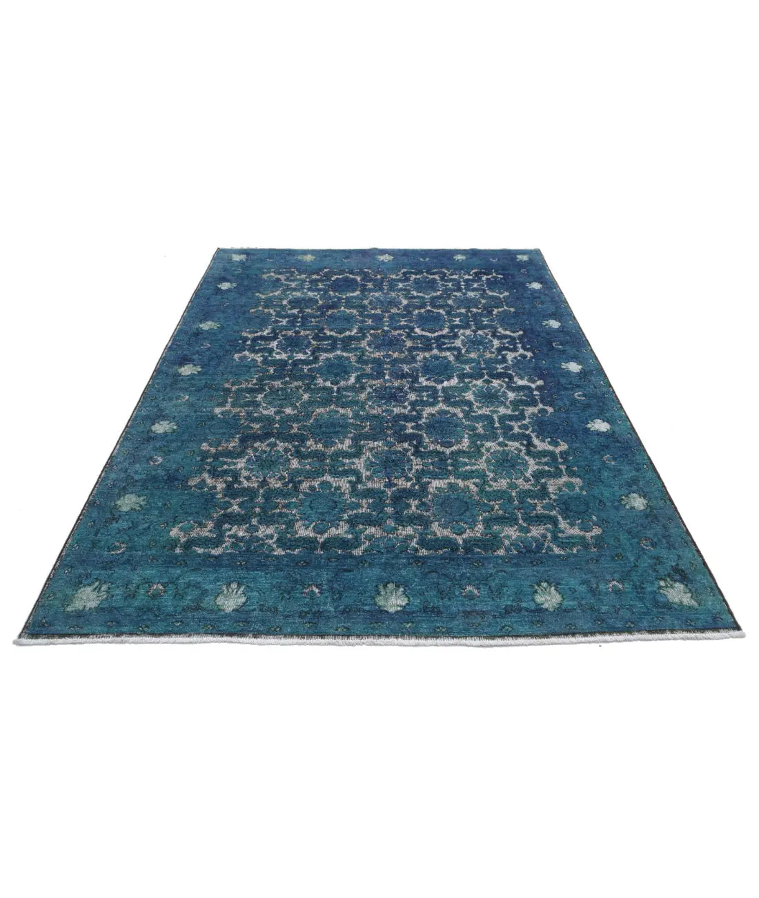 Hand Knotted Onyx Wool Rug - 5'9'' x 8'6''