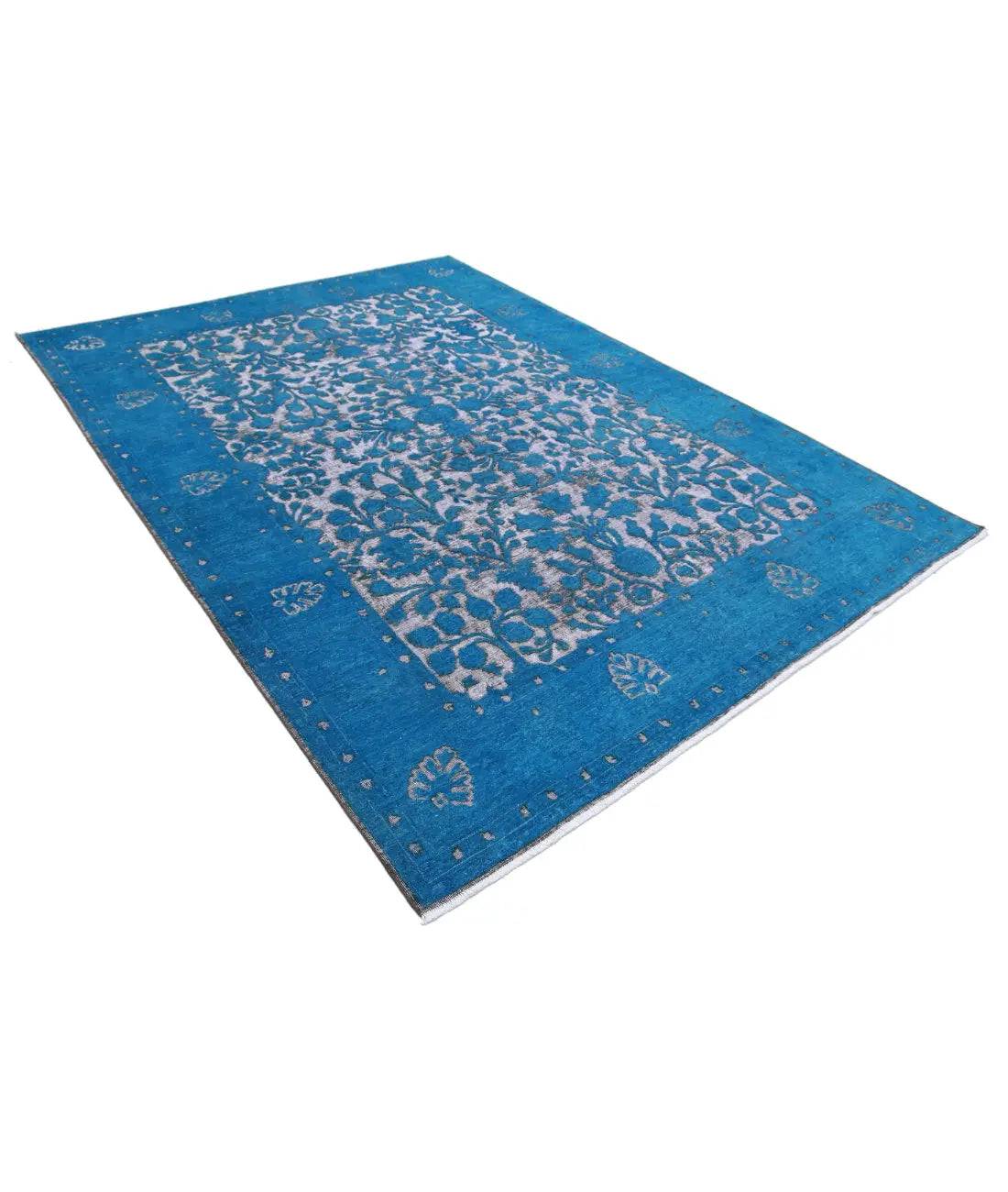 Hand Knotted Onyx Wool Rug - 6'10'' x 9'6''