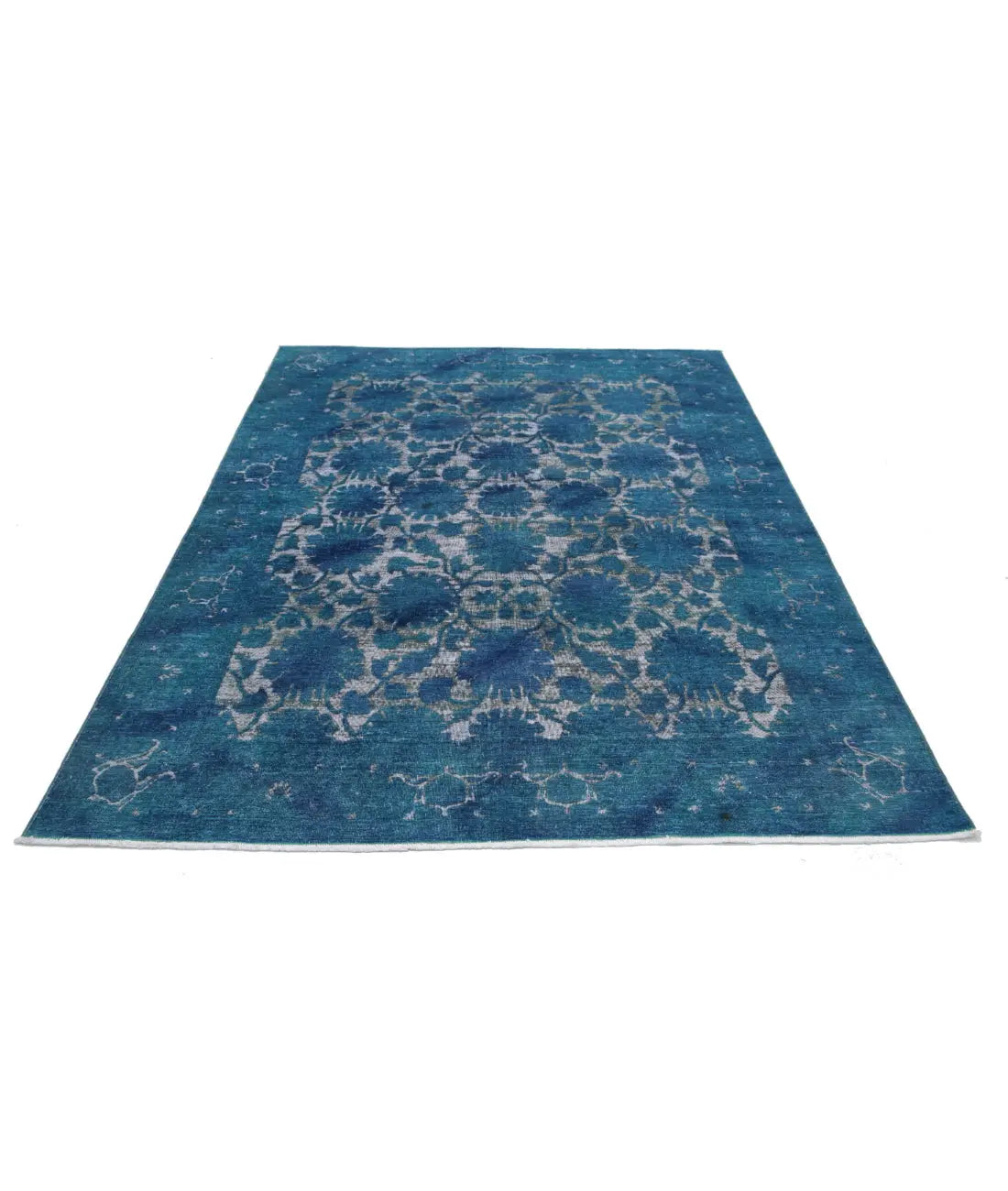 Hand Knotted Onyx Wool Rug - 6'1'' x 8'1''