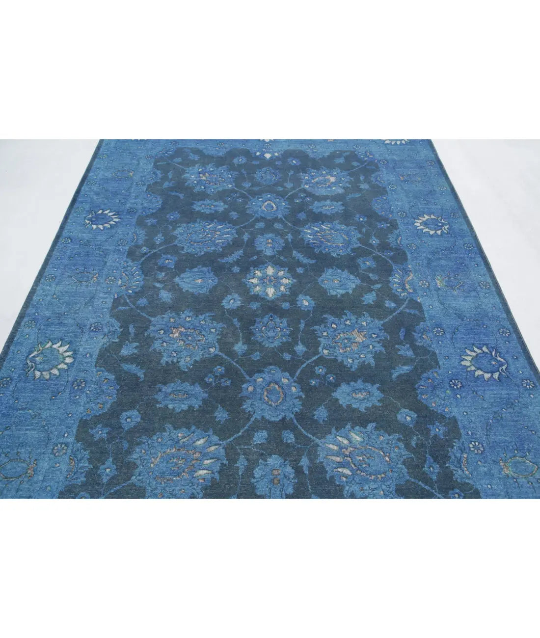 Hand Knotted Onyx Wool Rug - 6'1'' x 8'7''