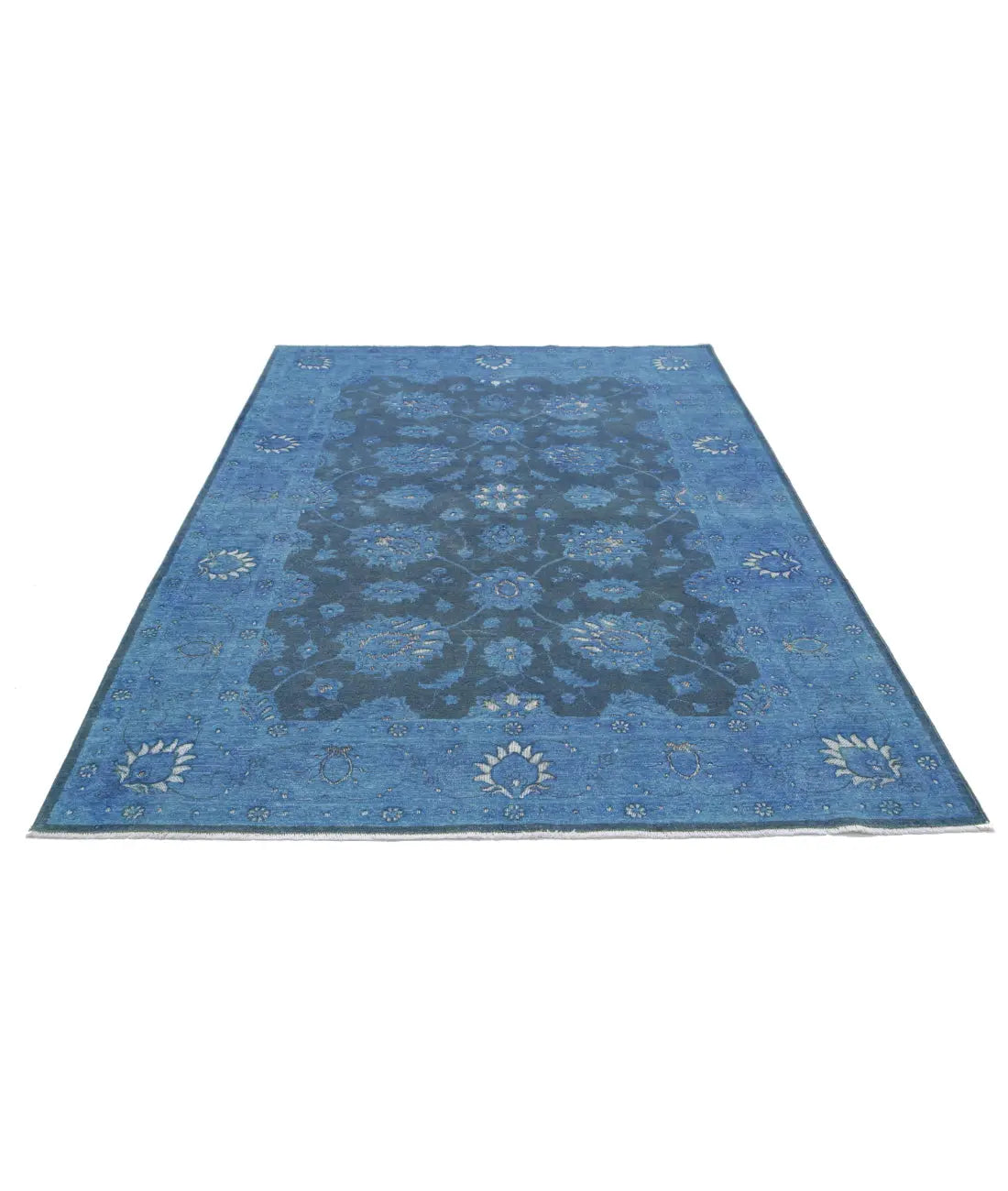 Hand Knotted Onyx Wool Rug - 6'1'' x 8'7''