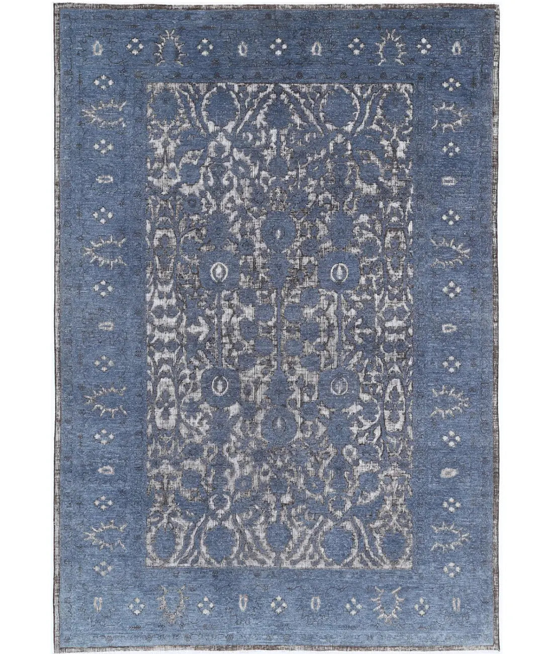 Hand Knotted Onyx Wool Rug - 6'1'' x 8'9''