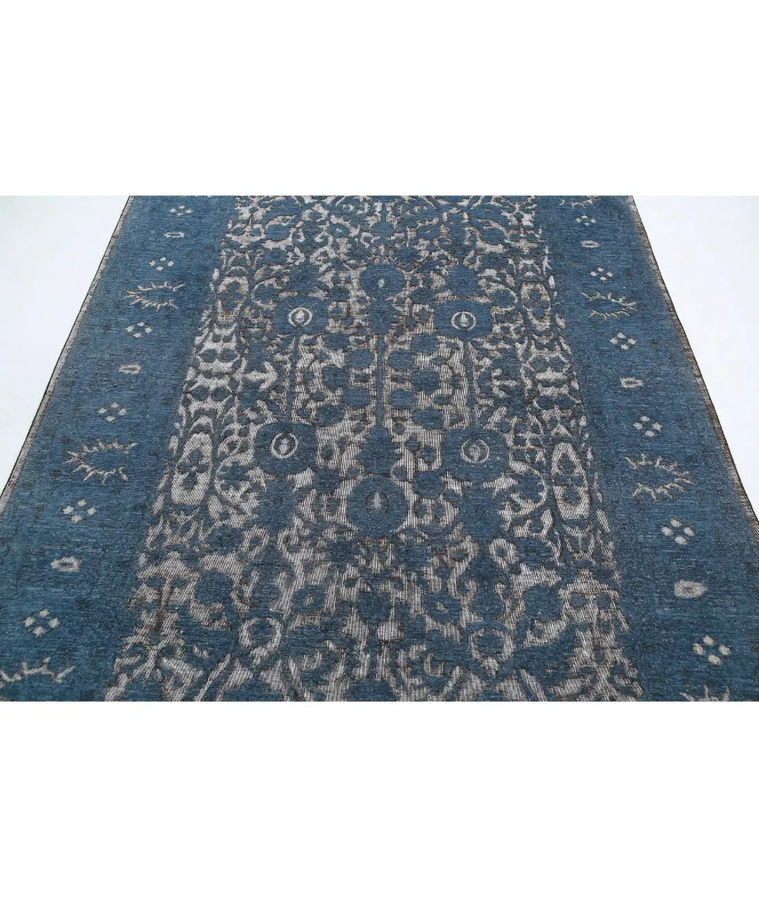 Hand Knotted Onyx Wool Rug - 6'1'' x 8'9''