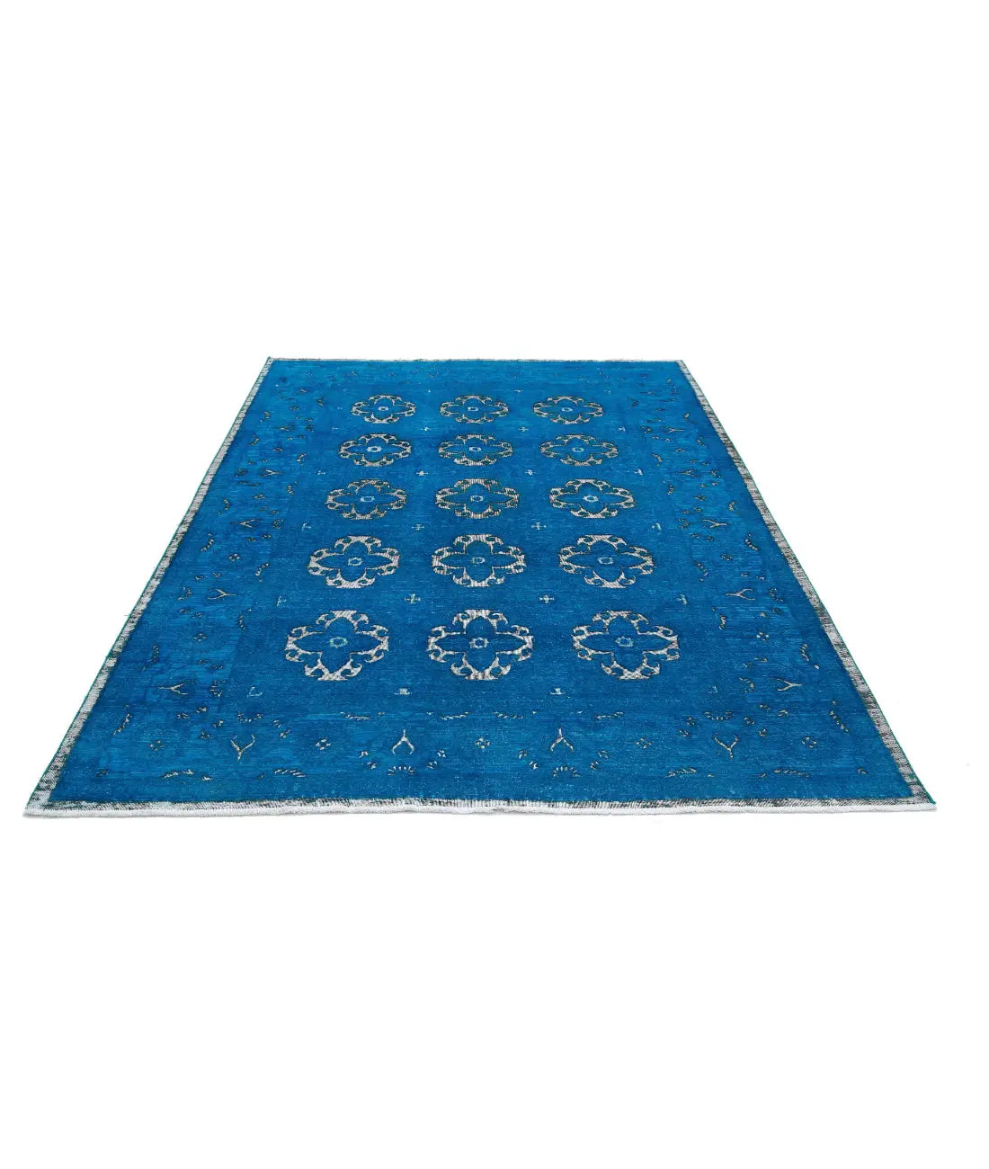 Hand Knotted Onyx Wool Rug - 6'2'' x 8'8''