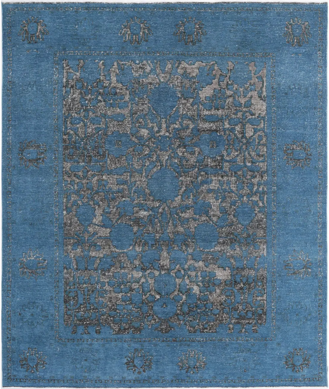 Hand Knotted Onyx Wool Rug - 7&#39;10&#39;&#39; x 9&#39;3&#39;&#39; - Arteverk Rugs Area rug