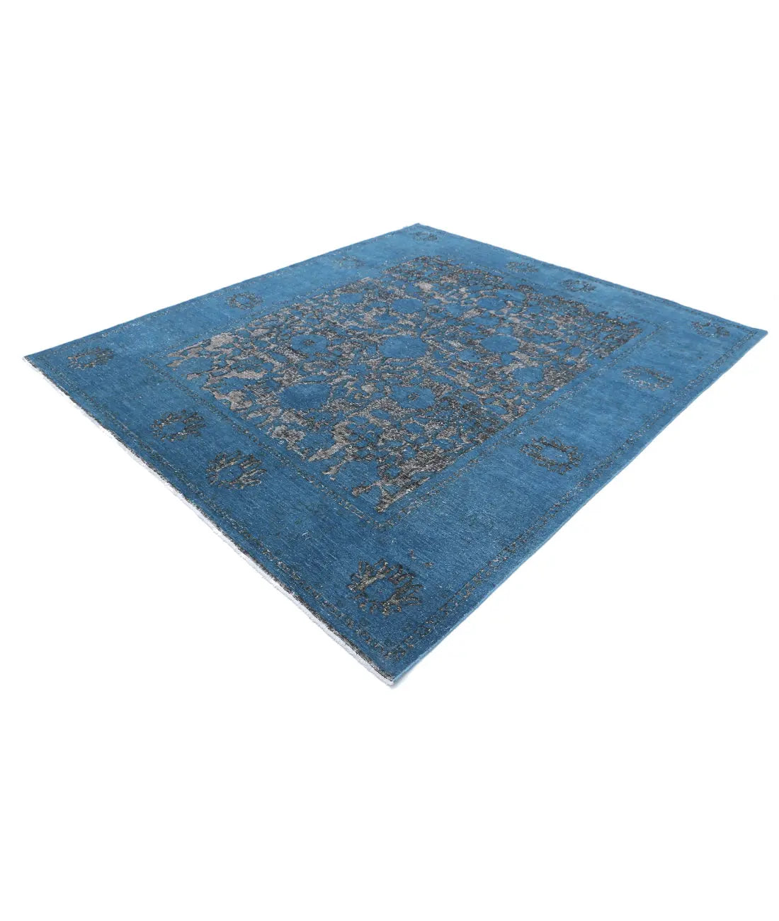 Hand Knotted Onyx Wool Rug - 7'10'' x 9'3'' - Arteverk Rugs Area rug