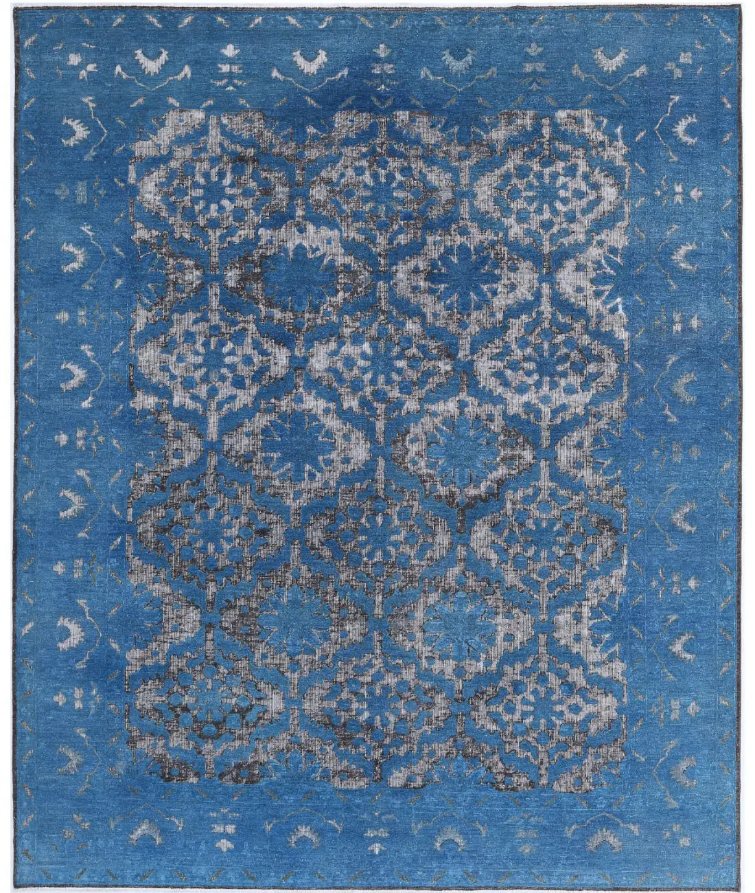 Hand Knotted Onyx Wool Rug - 7&#39;10&#39;&#39; x 9&#39;8&#39;&#39;