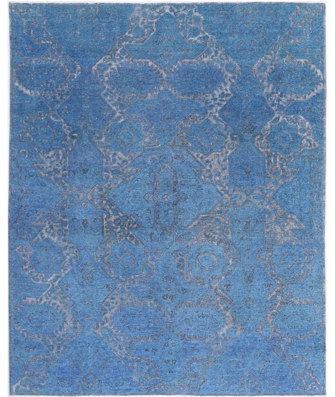 Hand Knotted Onyx Wool Rug - 7&#39;8&#39;&#39; x 9&#39;5&#39;&#39;