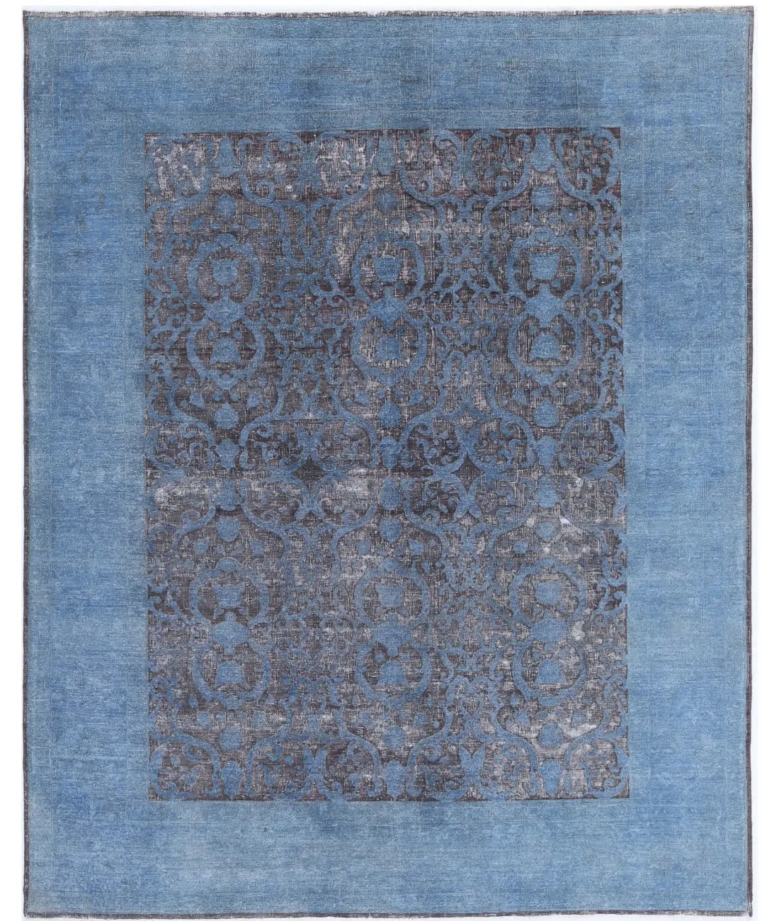 Hand Knotted Onyx Wool Rug - 7&#39;8&#39;&#39; x 9&#39;7&#39;&#39;