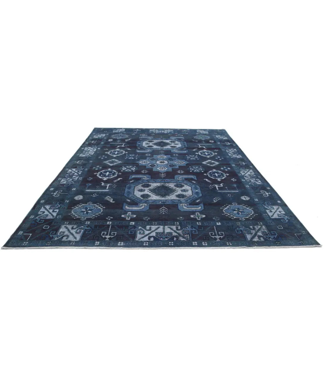 Hand Knotted Onyx Wool Rug - 8'7'' x 11'7''