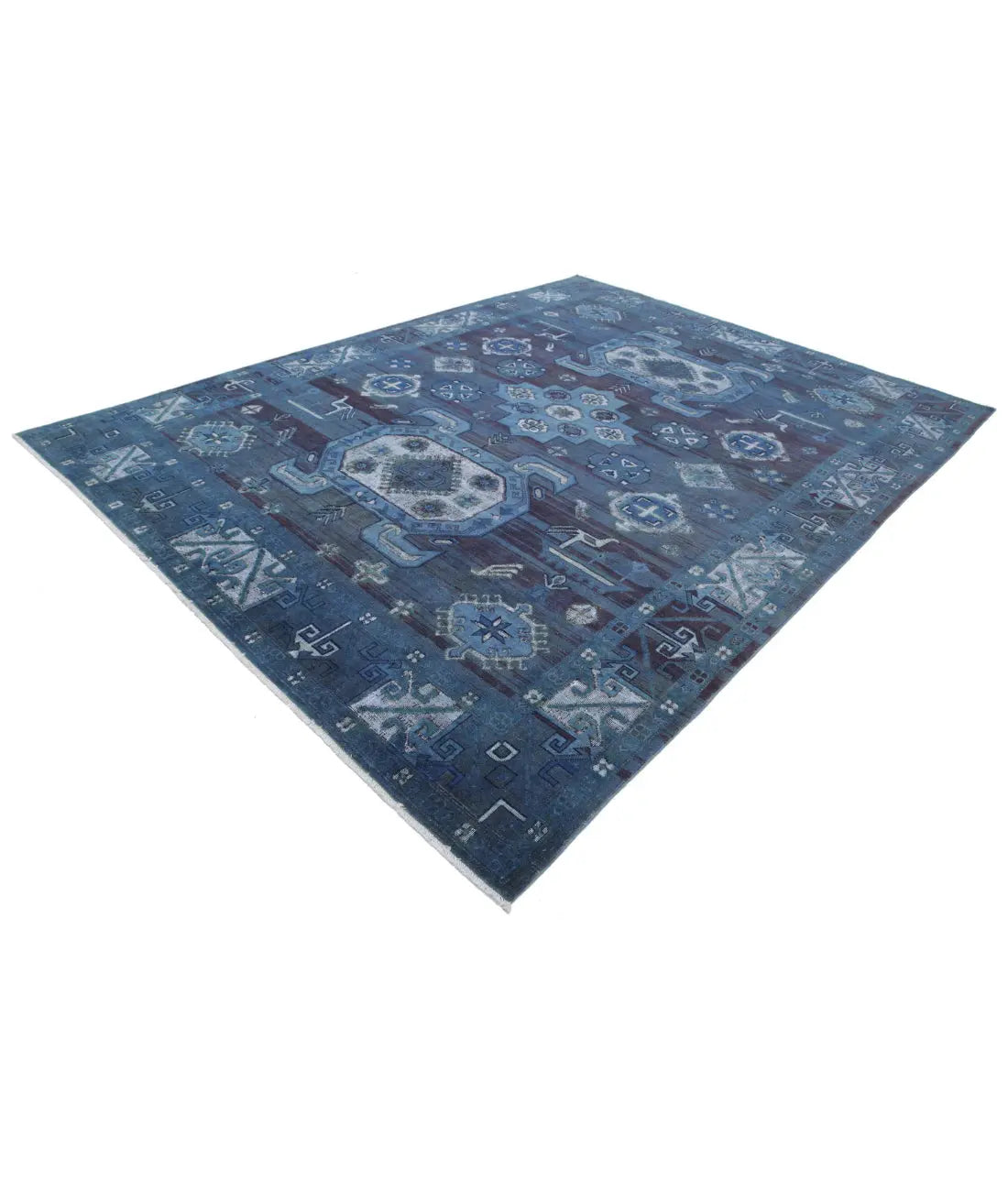 Hand Knotted Onyx Wool Rug - 8'7'' x 11'7''