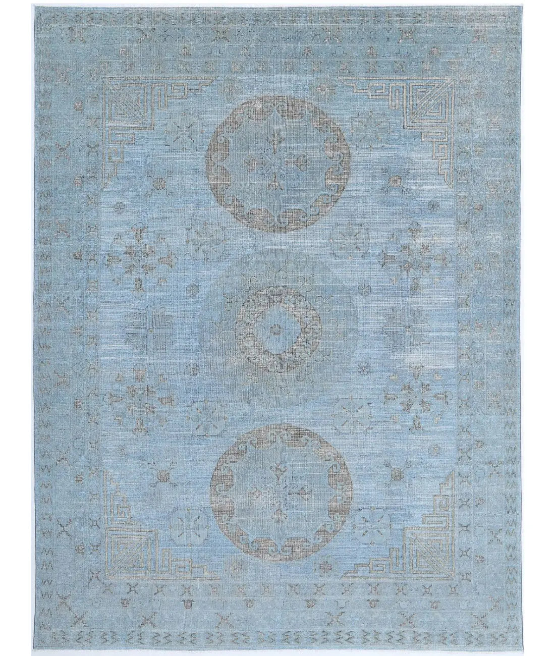 Hand Knotted Onyx Wool Rug - 8&#39;9&#39;&#39; x 11&#39;9&#39;&#39;