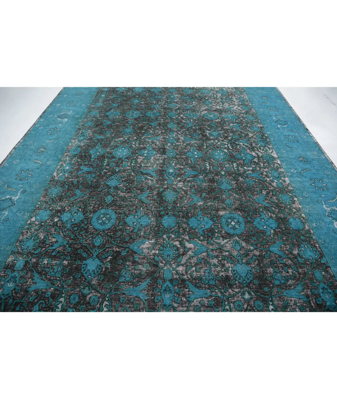 Hand Knotted Onyx Wool Rug - 9'11'' x 14'10''