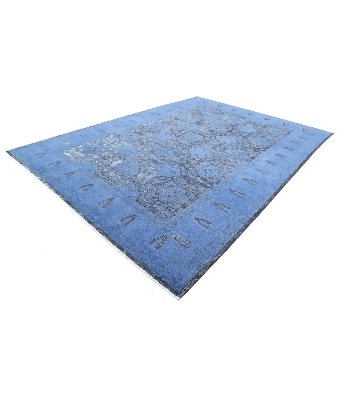 Hand Knotted Onyx Wool Rug - 9'6'' x 13'6''