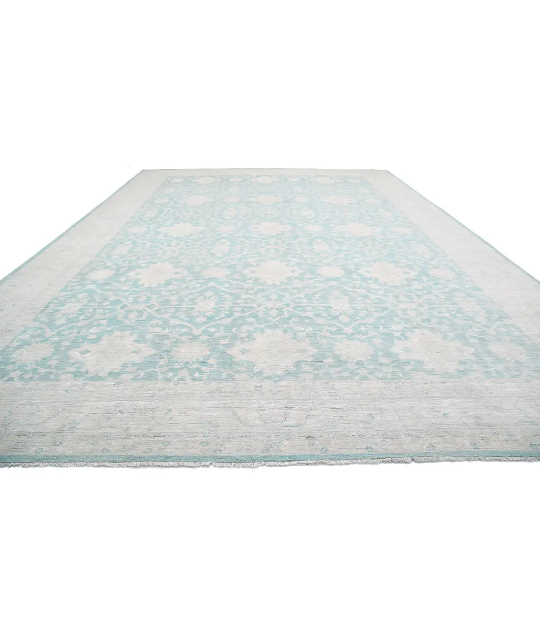 Tapis en laine Oushak noué à la main - 15'10'' x 21'9''